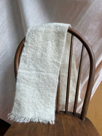 Cream Mohair Scarf