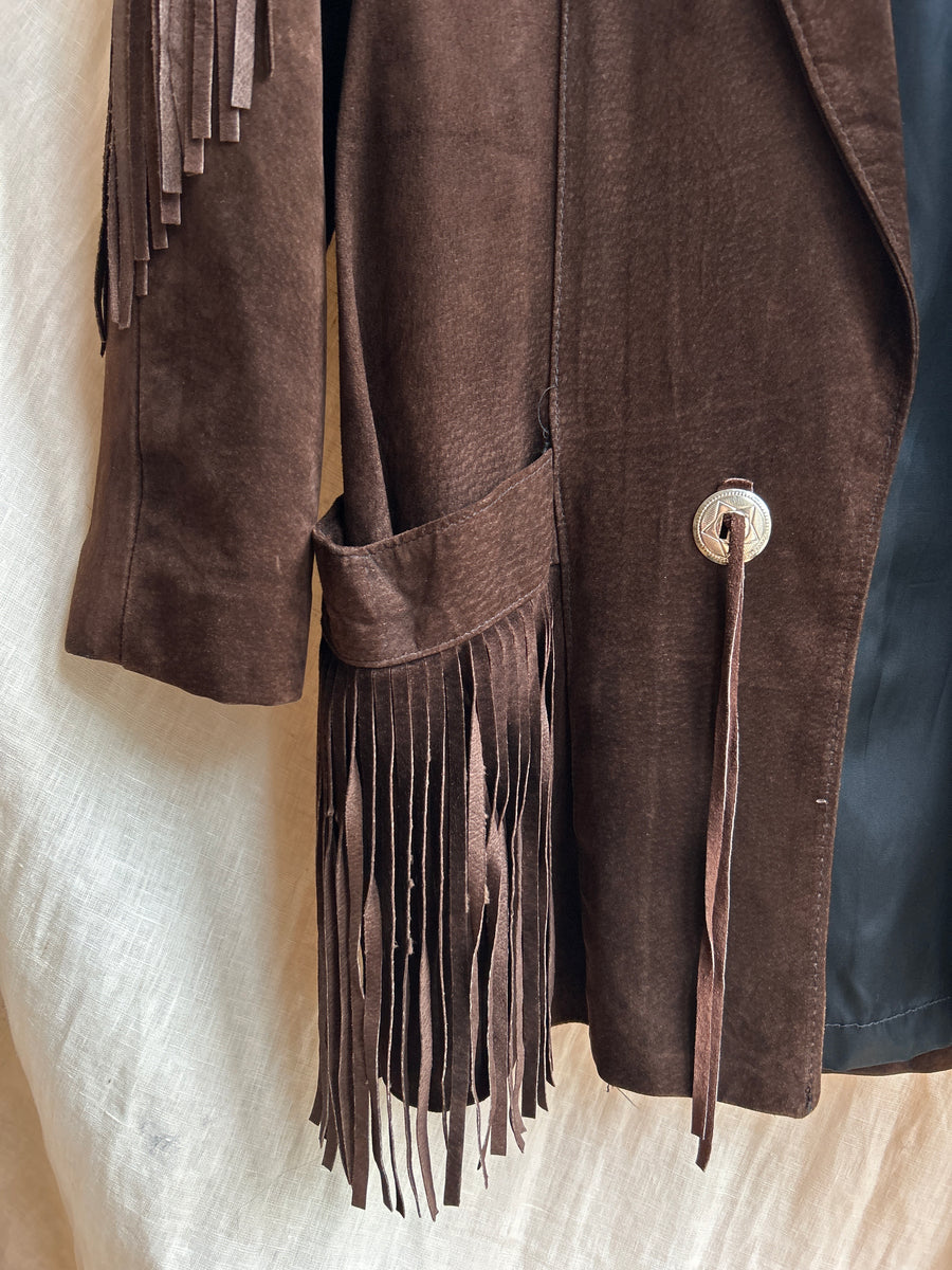 Suede Tassel Jacket - M