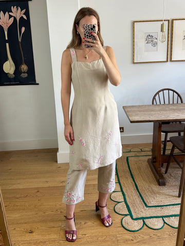 Embroidered Silk Co-Ord - UK 10