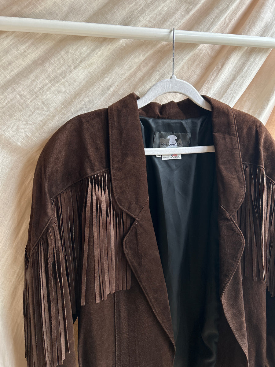 Suede Tassel Jacket - M