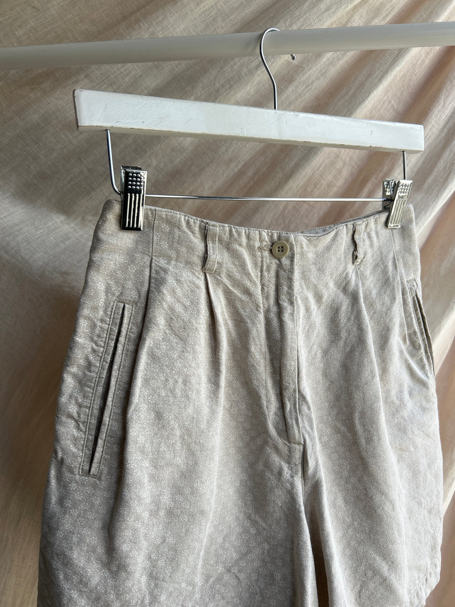 Floral Linen Shorts - UK 6