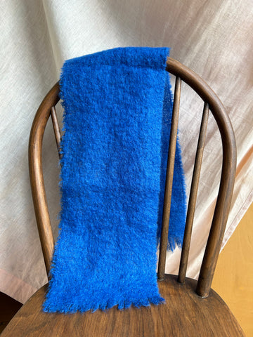 Blue Mohair Scarf