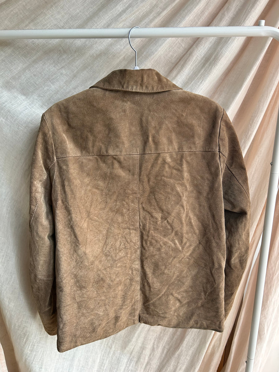 Brown Suede Jacket - M