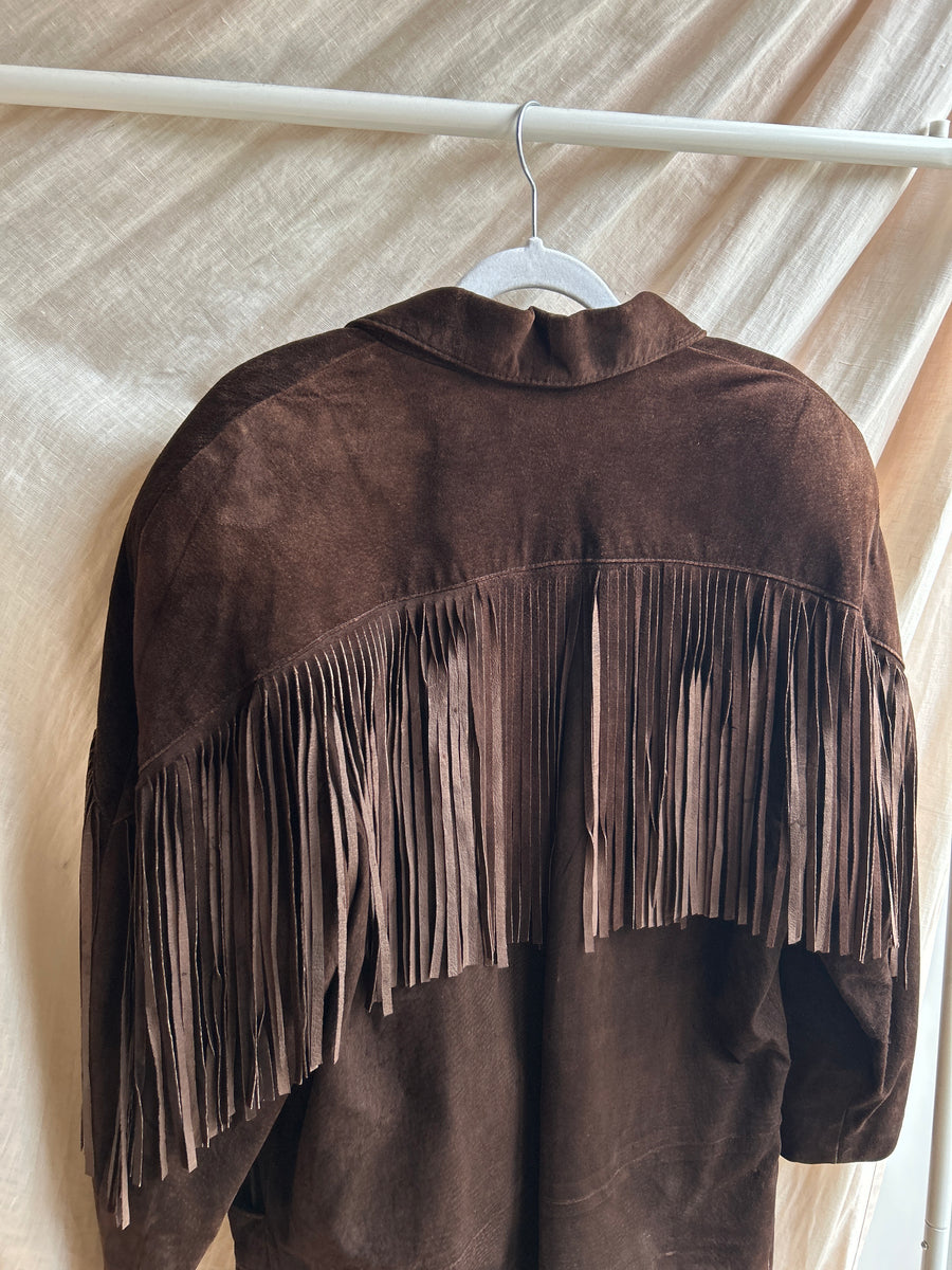 Suede Tassel Jacket - M