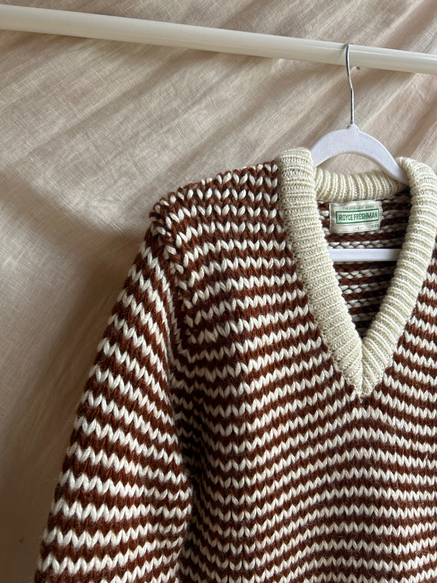 Striped Knit Jumper - S